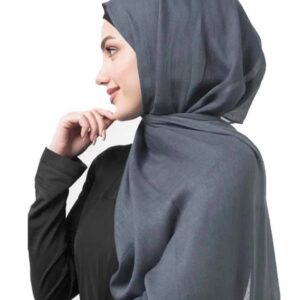 Pashmina hijab – Dark grey