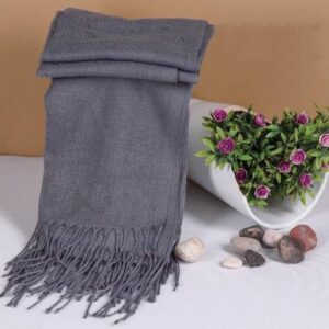 Pashmina hijab – Dark grey