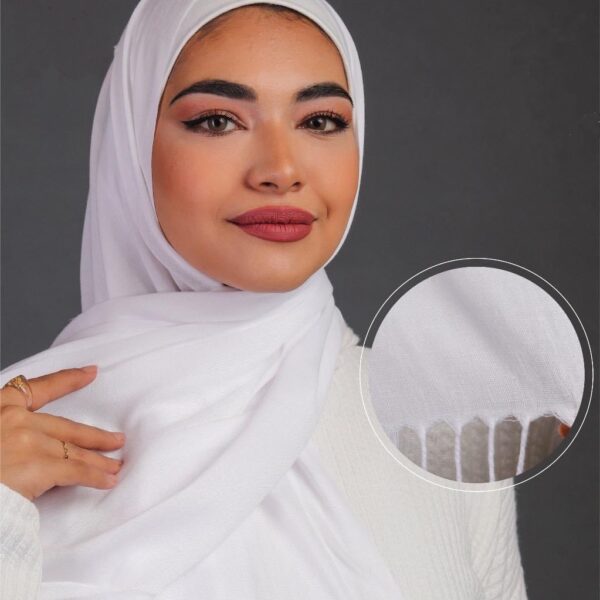 Pashmina hijab - White