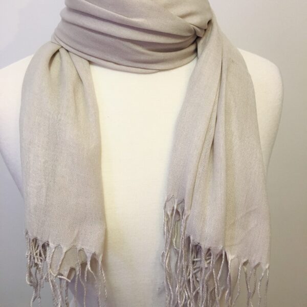 Pashmina hijab - light grey