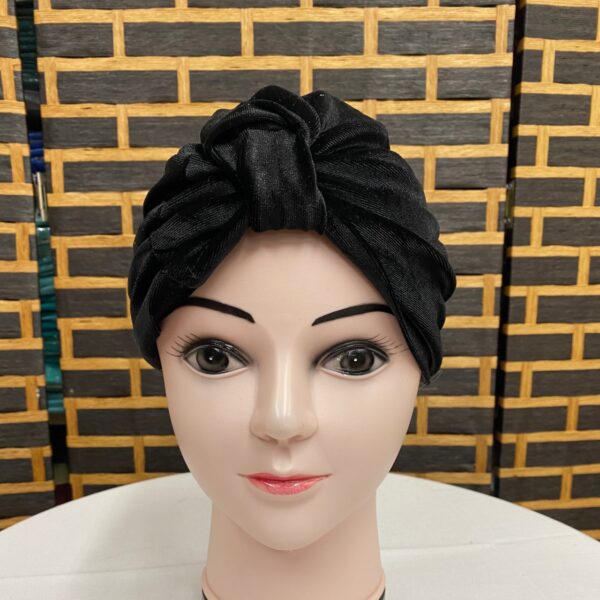 Velvet turban - Black