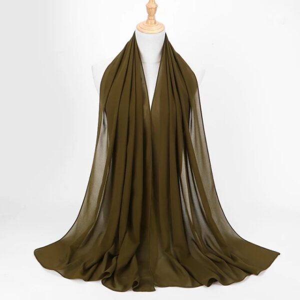 Chiffon hijab - Olive
