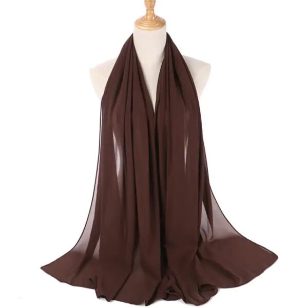 Chiffon hijab - Brown