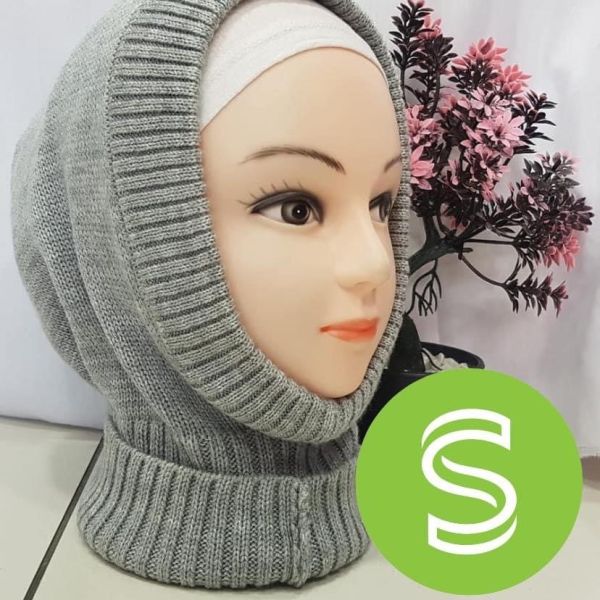 Knit hijab - Grey